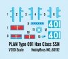 Hobby Boss 83512 PLAN Type 091 Han Class SSN 1/350